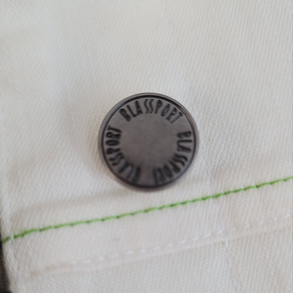 Blassport Cream Denim Embroidered Jacket - Picture 10 of 15